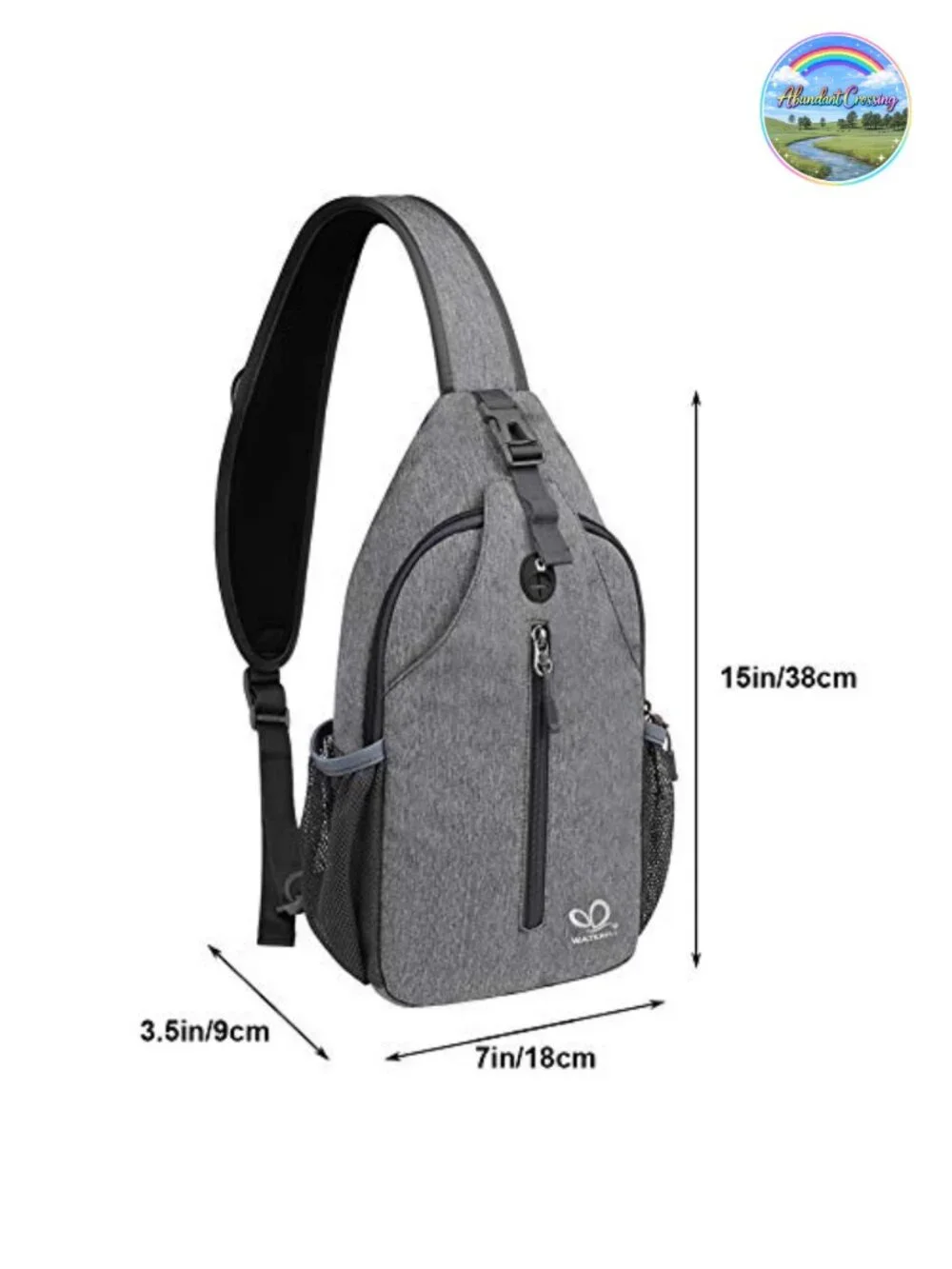 Crossbody Sling Backpack for Travel Hiking with Multiple Compartments,